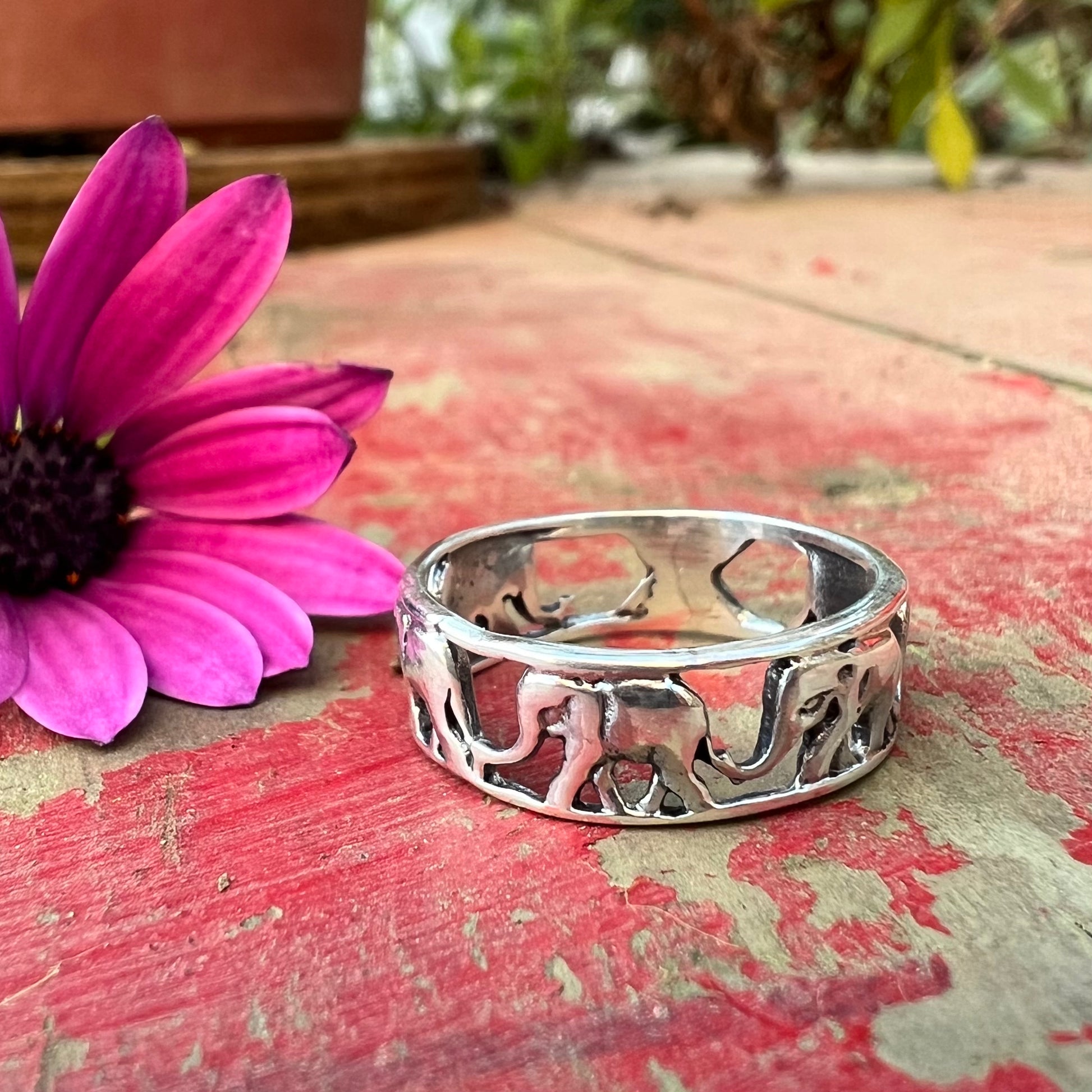 Anillo de elefantes plata sale
