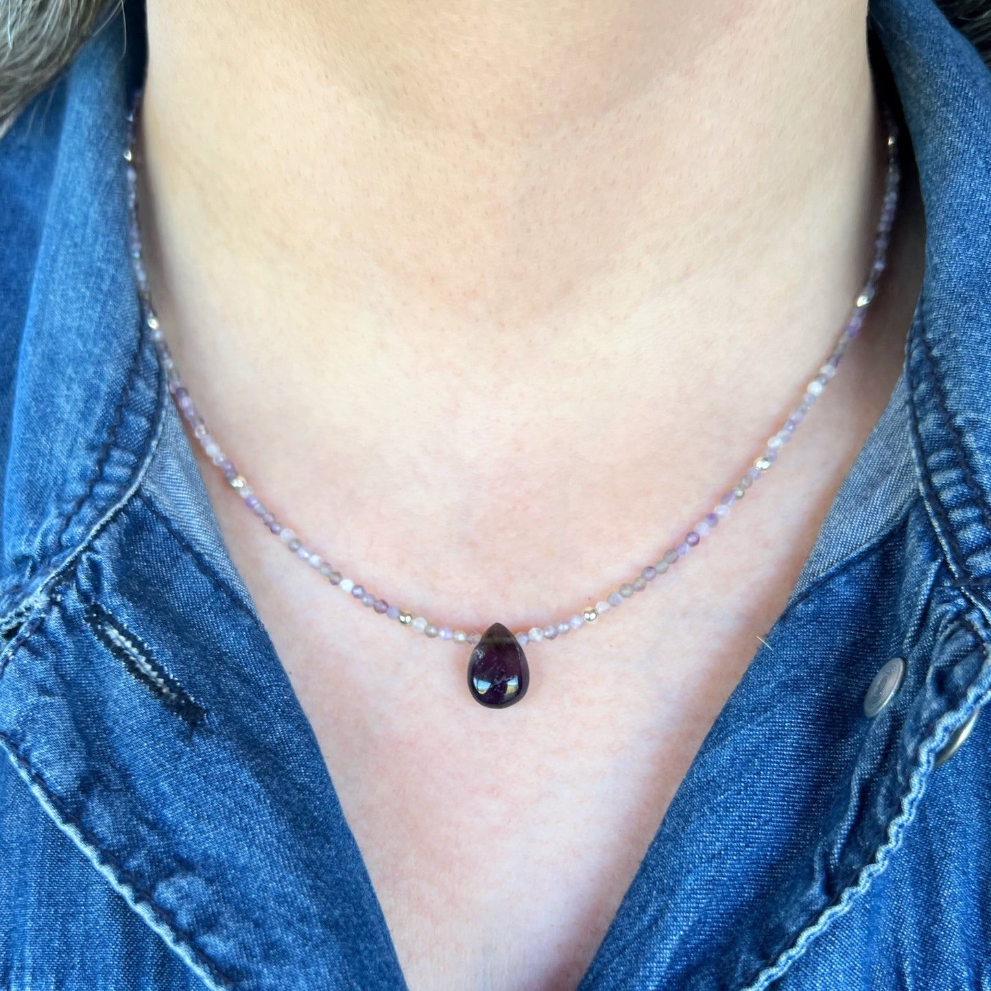 Collar "Calma y Protección" | Amatista | Plata 925