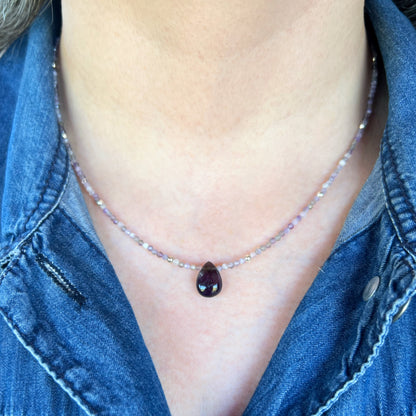 Collar "Calma y Protección" | Amatista | Plata 925