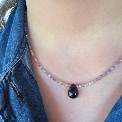 Collar "Calma y Protección" | Amatista | Plata 925