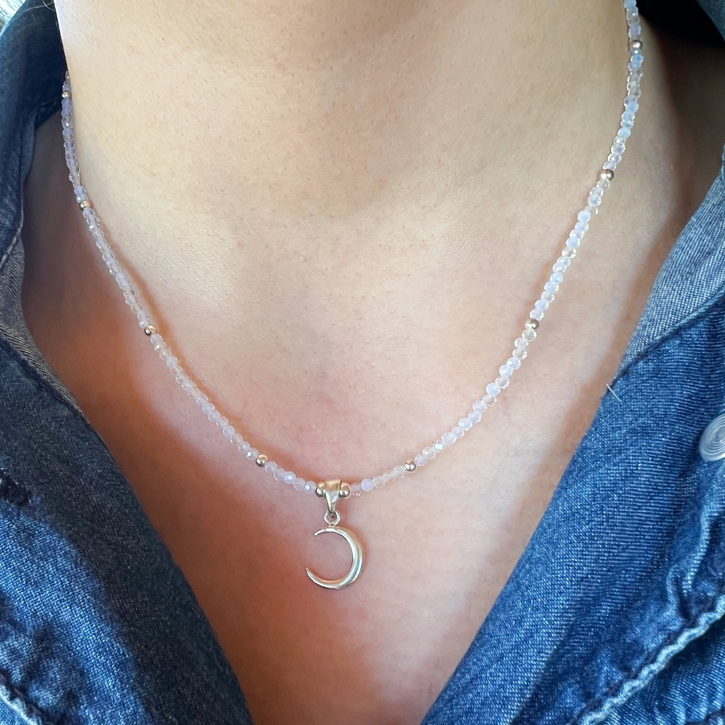 Collar" Nuevos Comienzos" | Piedra Luna | Plata 925