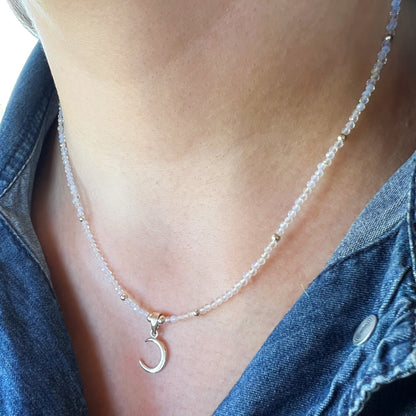 Collar" Nuevos Comienzos" | Piedra Luna | Plata 925