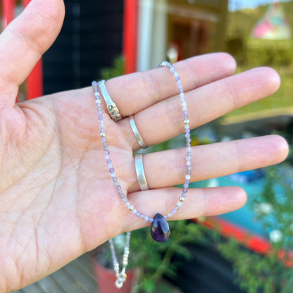 Collar "Calma y Protección" | Amatista | Plata 925