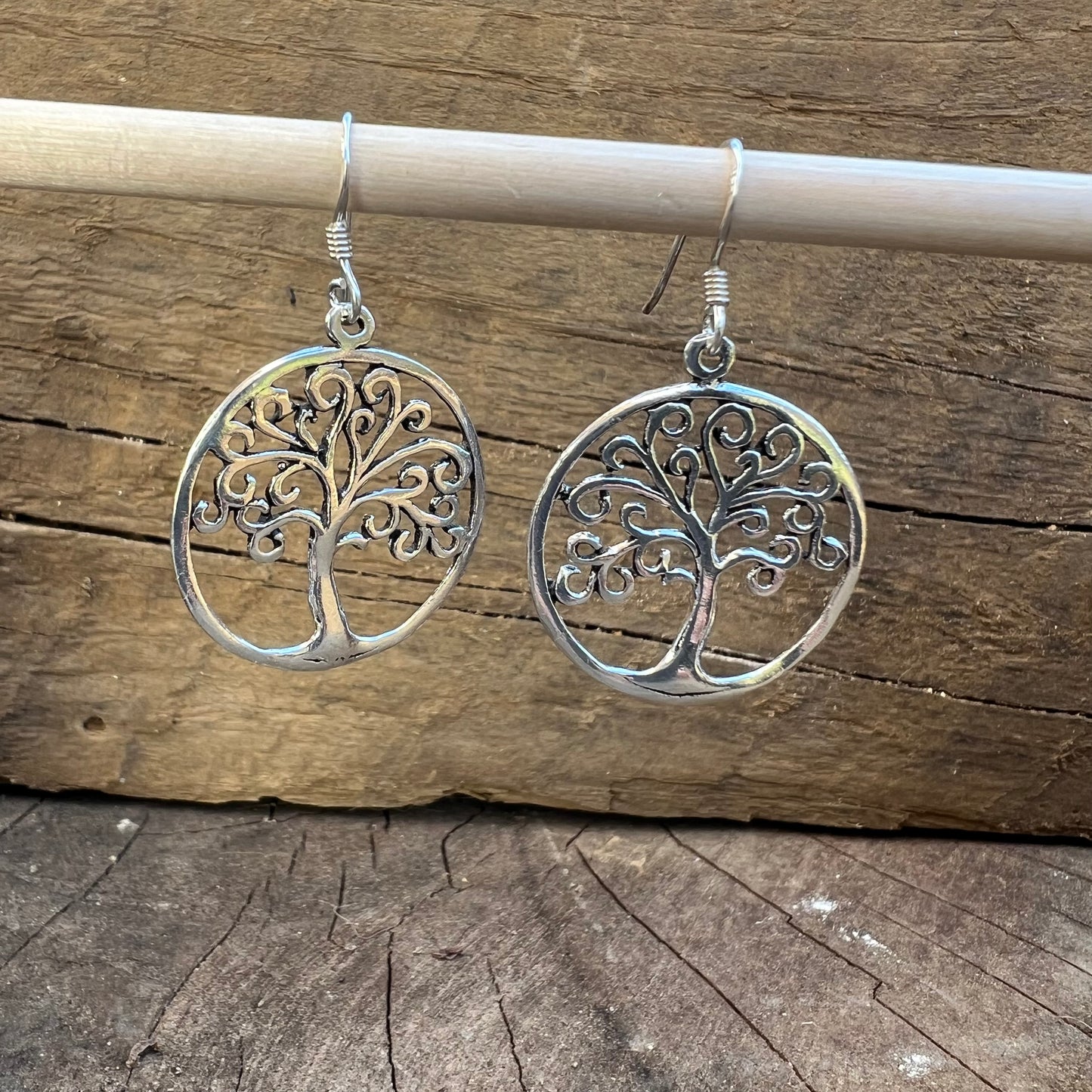 Aretes de Plata Colgantes | Árbol de la Vida