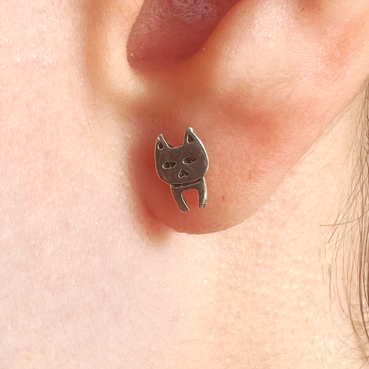 Aretes de Plata | Gatito.