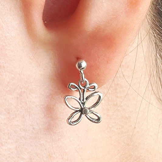 Aretes de Plata | Mariposa