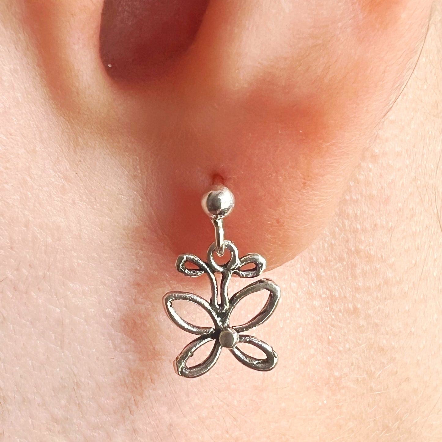 Aretes de Plata | Mariposa