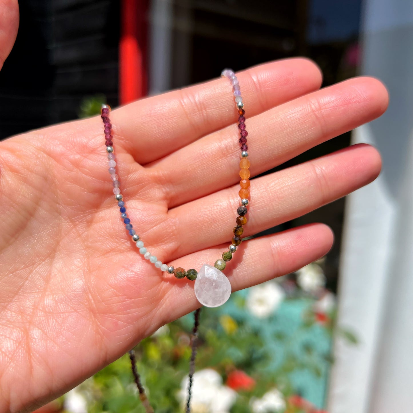 COLLAR 7 CHAKRAS "ESCUDO PROTECTOR" | PIEDRAS NATURALES | PLATA 925