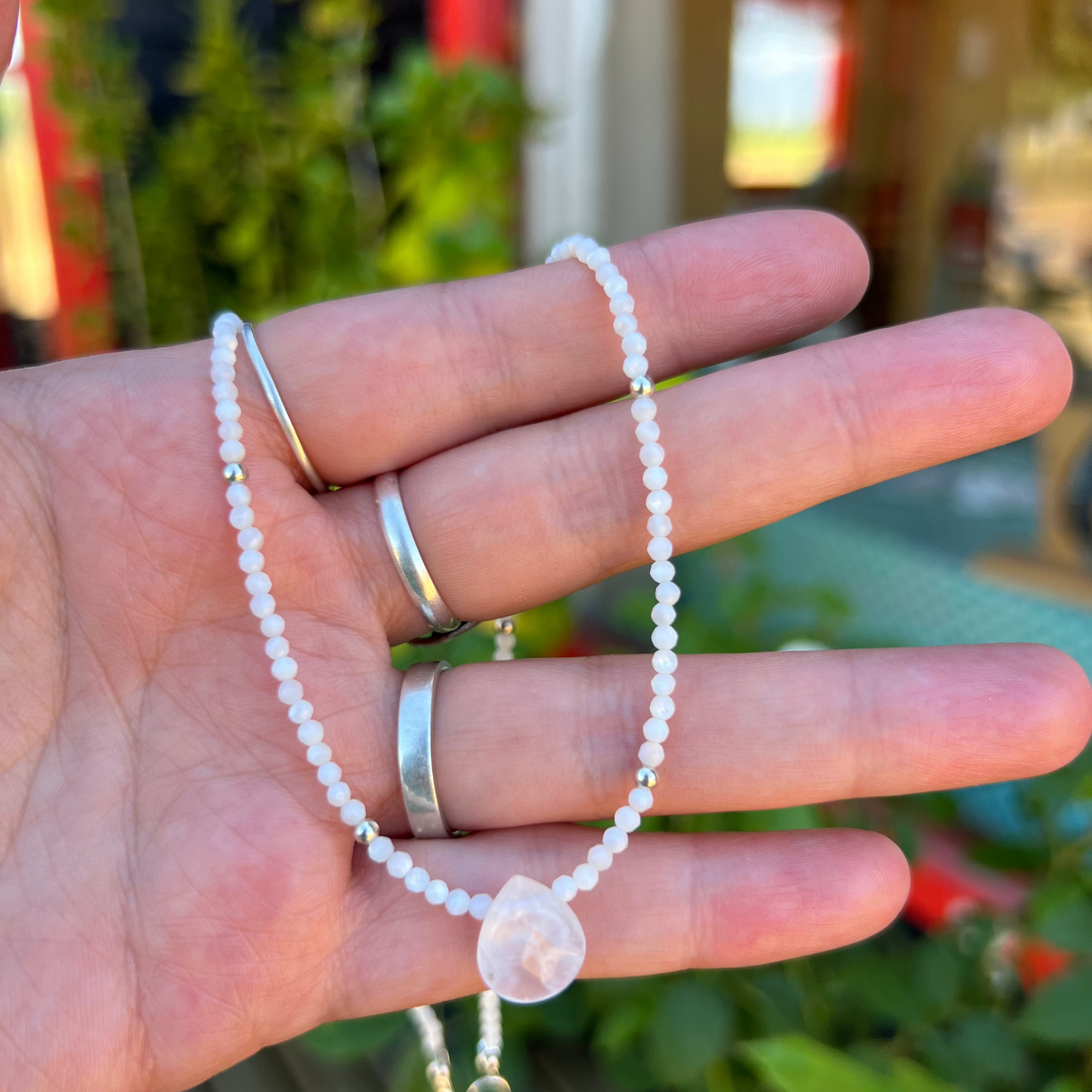 Collar "Armonía Interior" | Selenita y Cuarzo Cristal | Plata 925