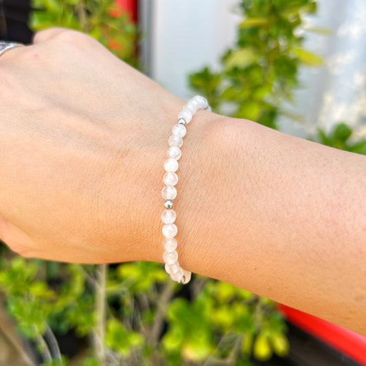 Pulsera "Limpieza y Claridad Interior" | Selenita | Plata 925
