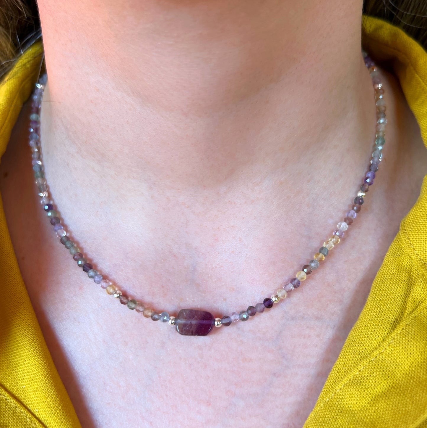 Collar "Claridad mental y enfoque" | Fluorita | Plata 925