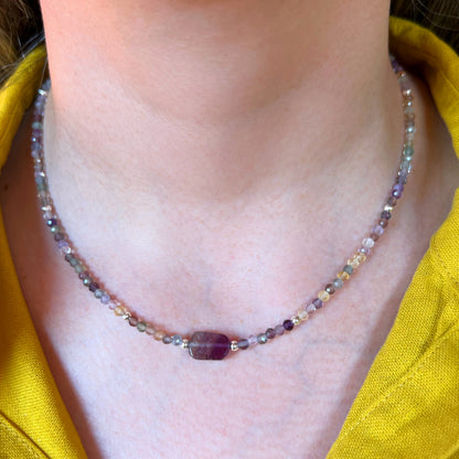 Collar "Claridad mental y enfoque" | Fluorita | Plata 925
